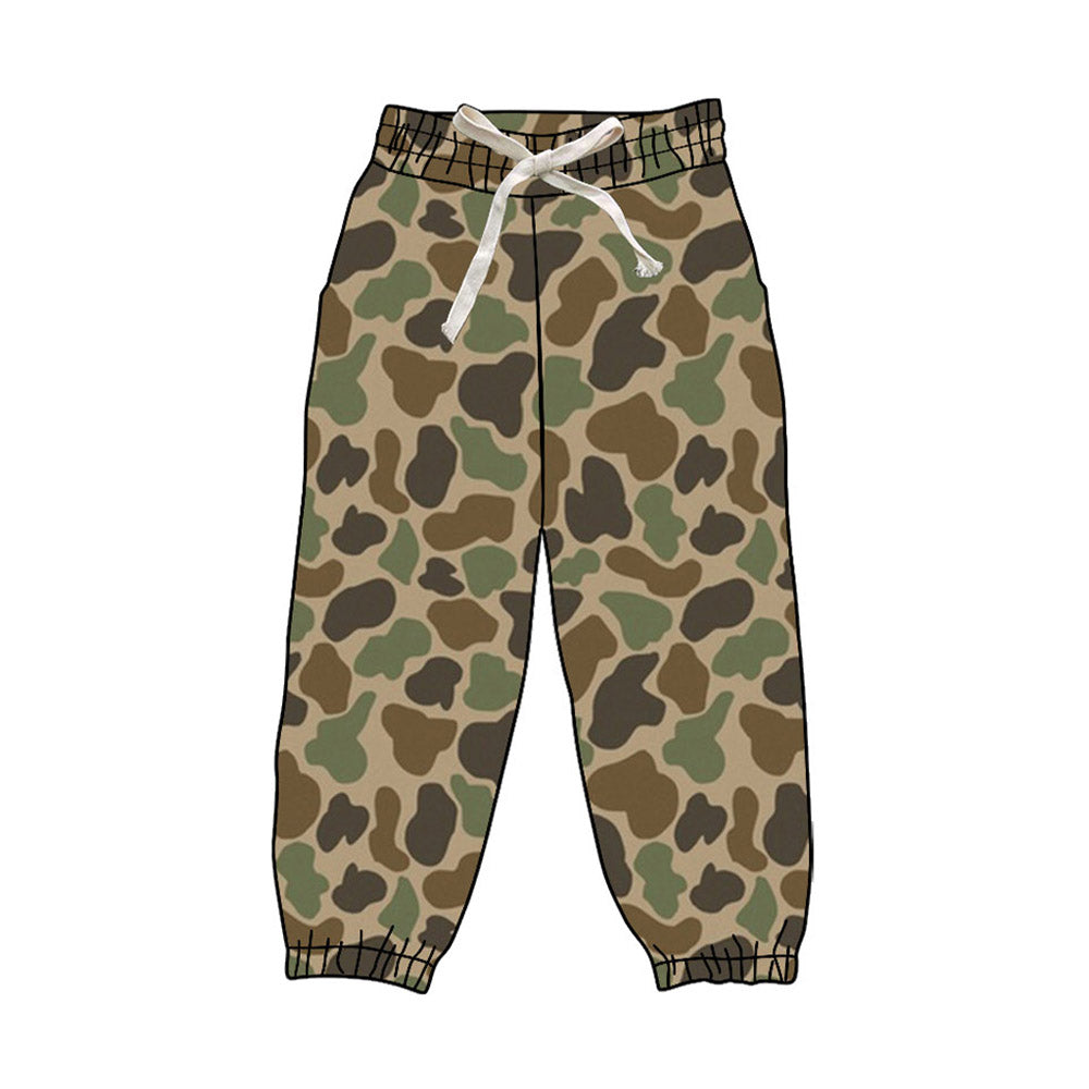 Camo print kids milk silk leggings pants preorder