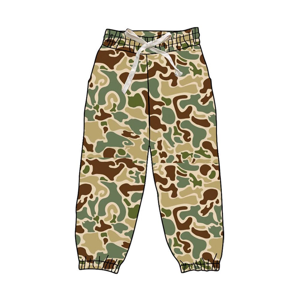 Green Camo print kids milk silk leggings pants preorder
