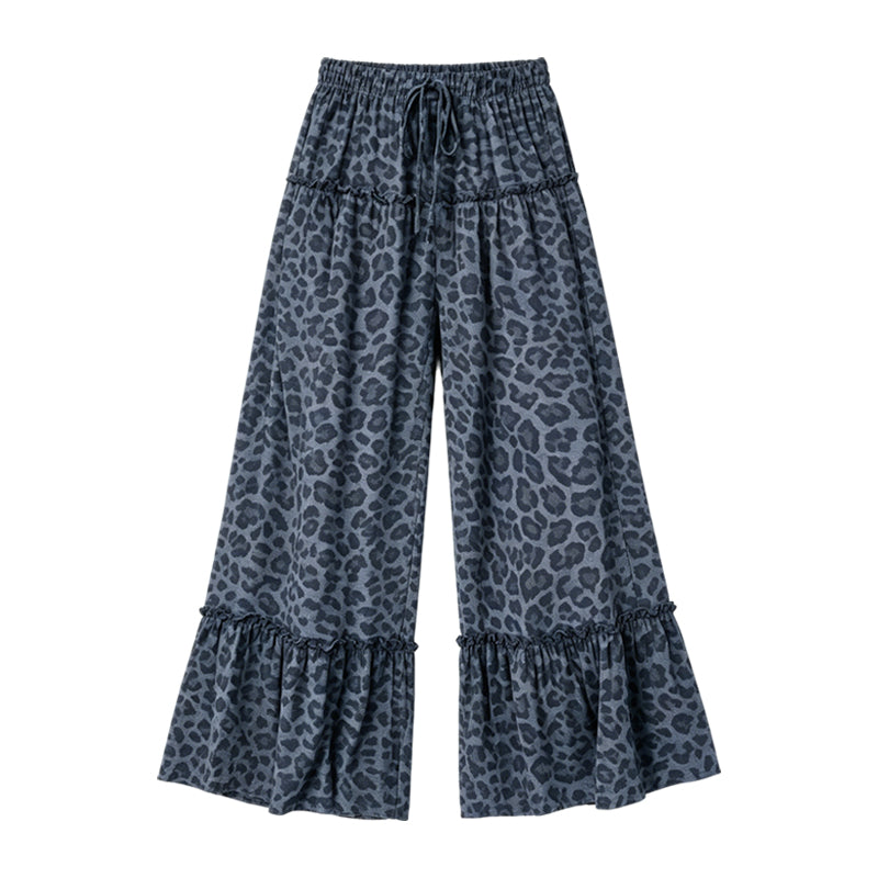 Adult women leopard print wide leg yoga pants preorder