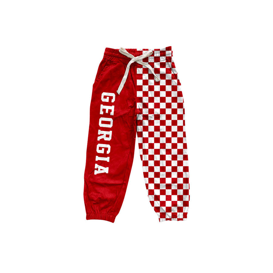 Georgia team print boys milk silk pants preorder