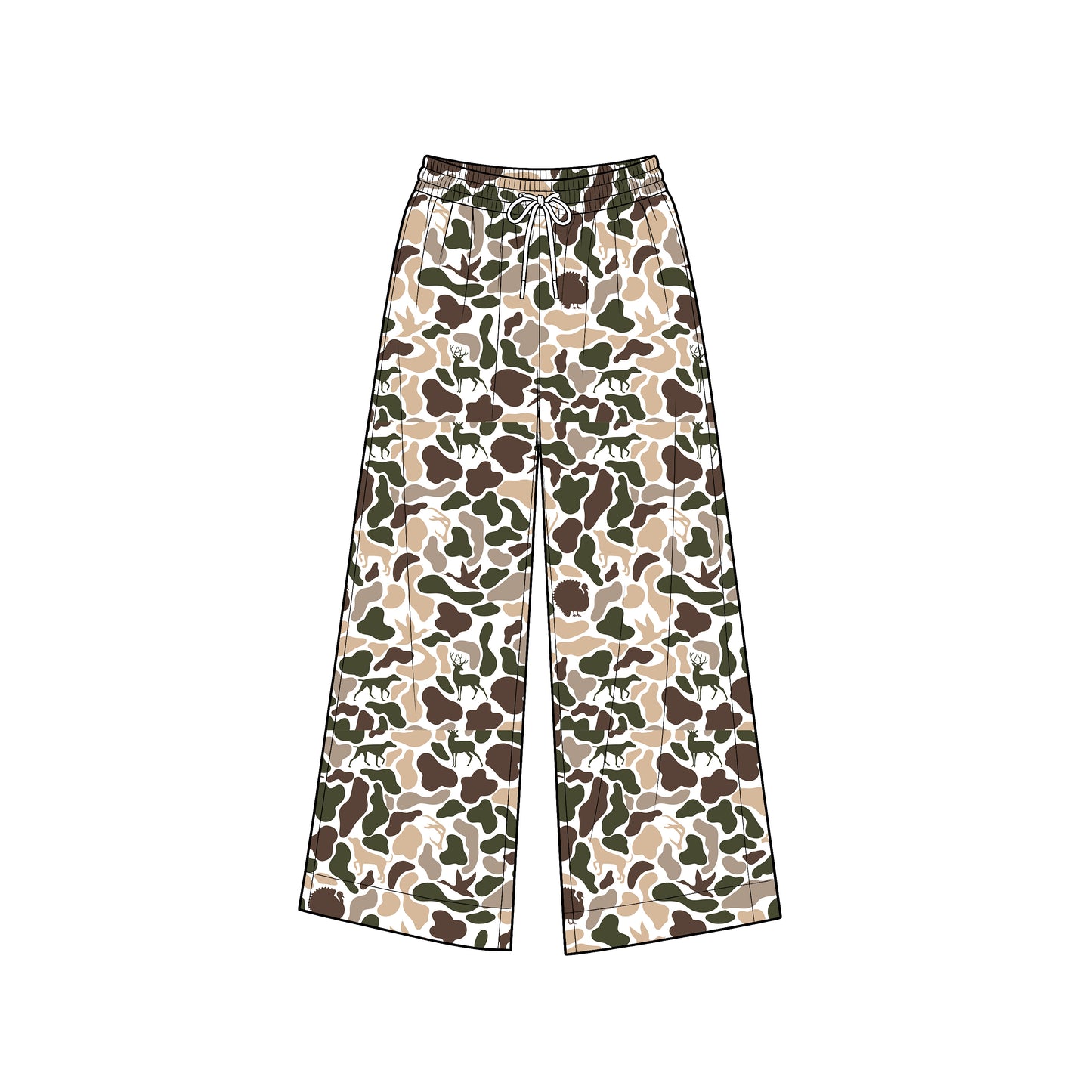 Adult women deer duck camo print yoga pants preorder