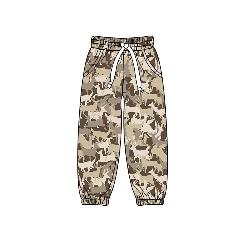 Deer Camo print kids milk silk leggings pants preorder