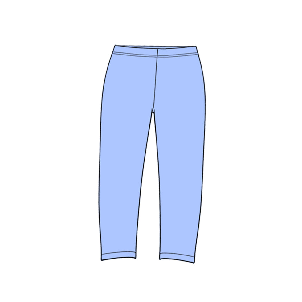 Dark blue color baby girls yoga pants preorder