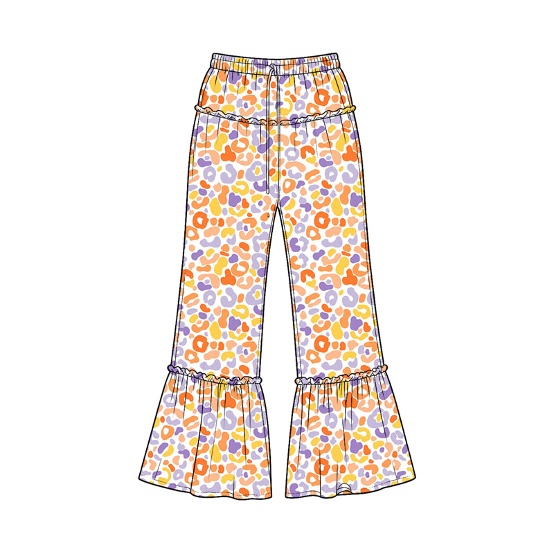Leopard print kids milk silk pants preorder