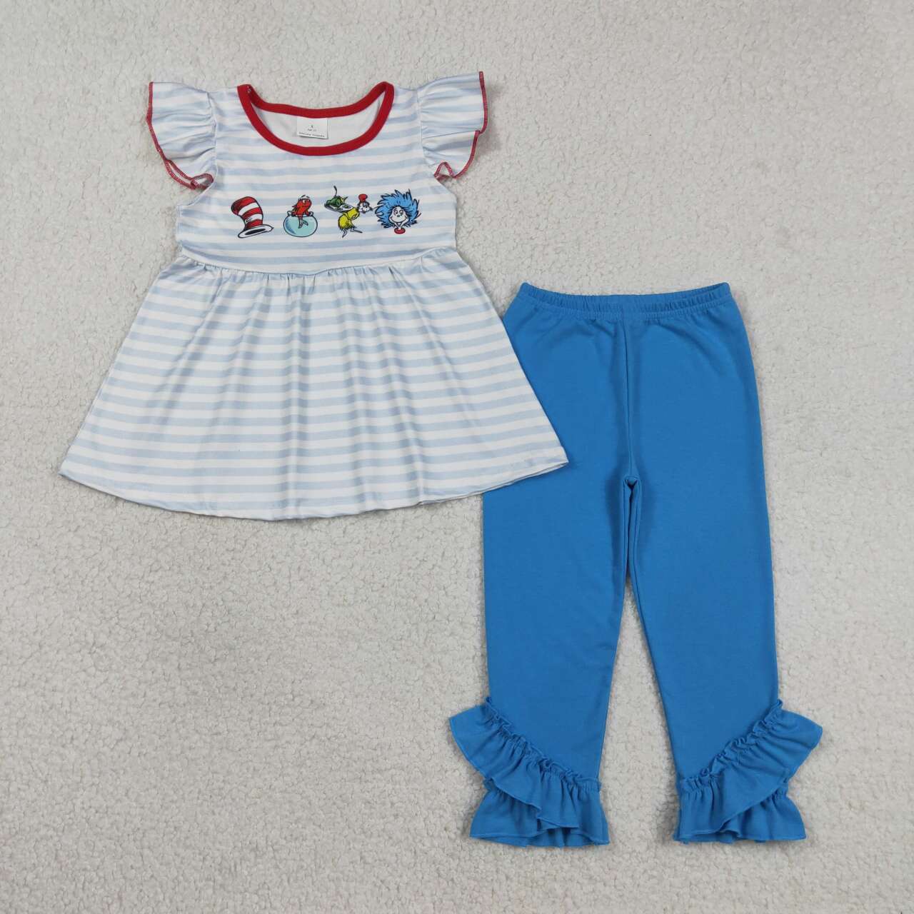 Girls dr top matching pants outfit