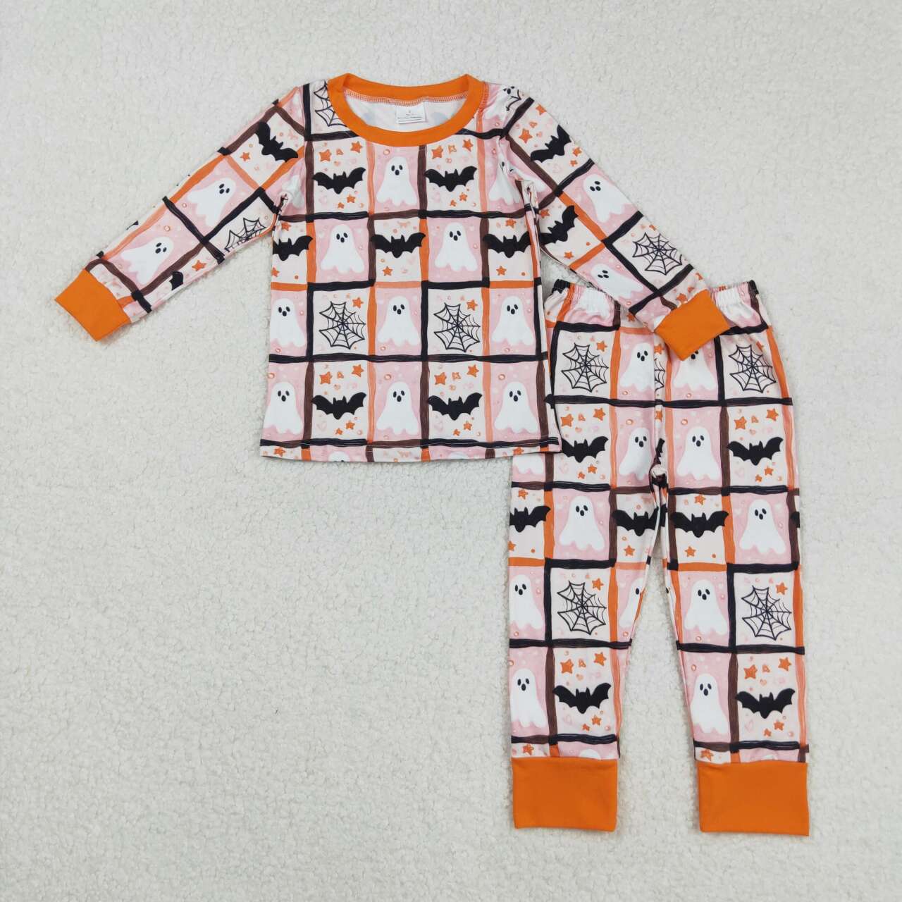Toddle kids Halloween ghost design matching outfit set