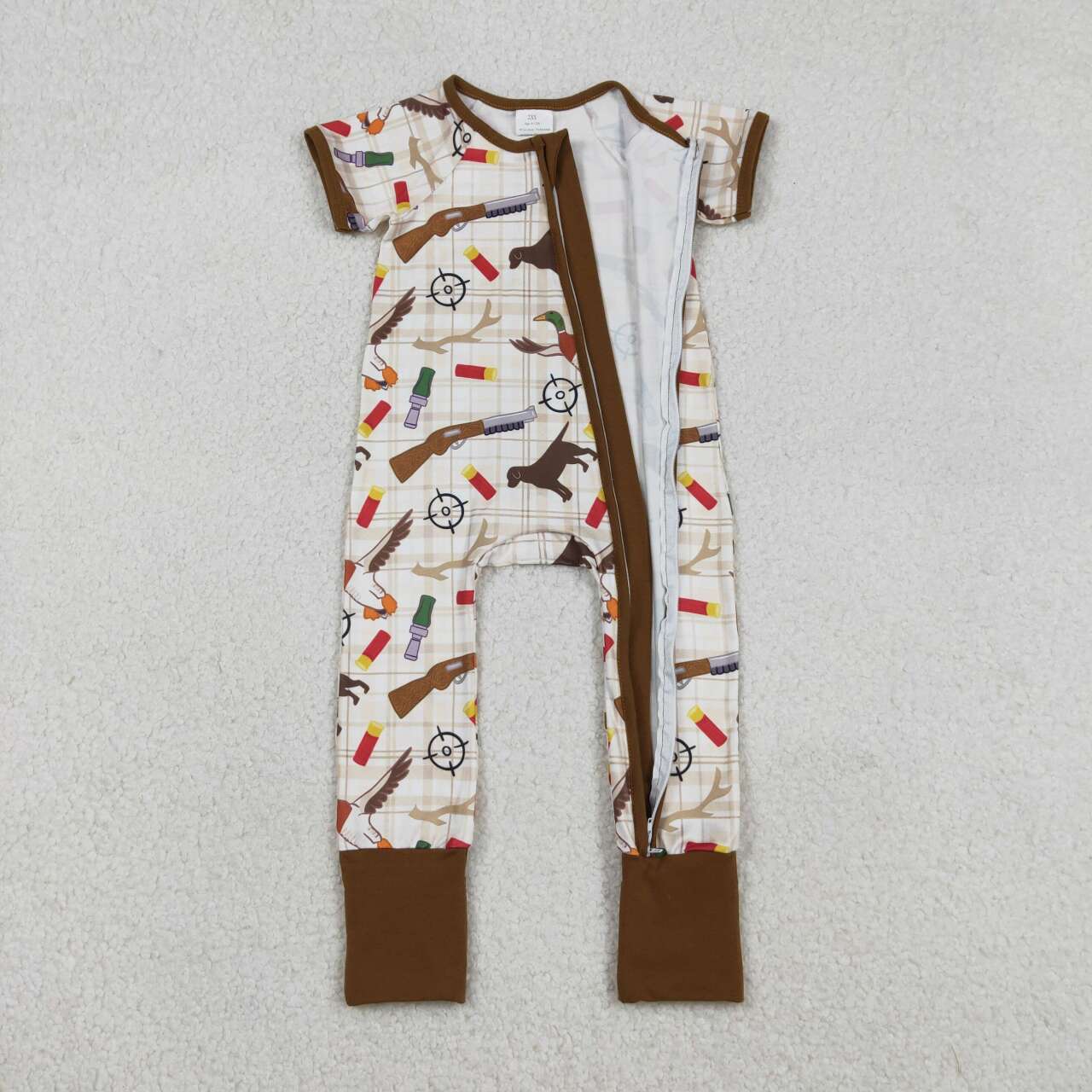Toddle baby boy duck call hunting season romper