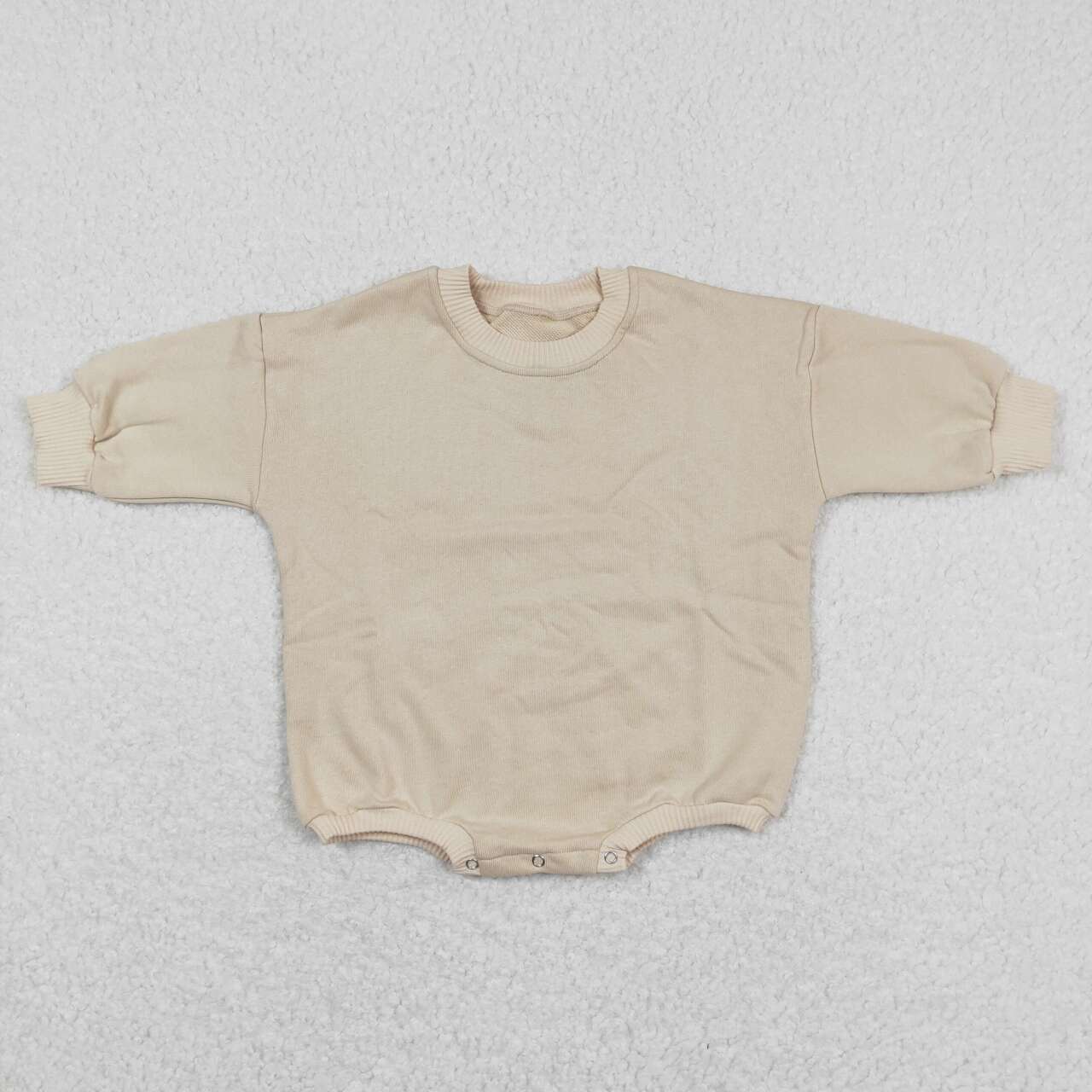 toddle baby girls cream long sleeve romper