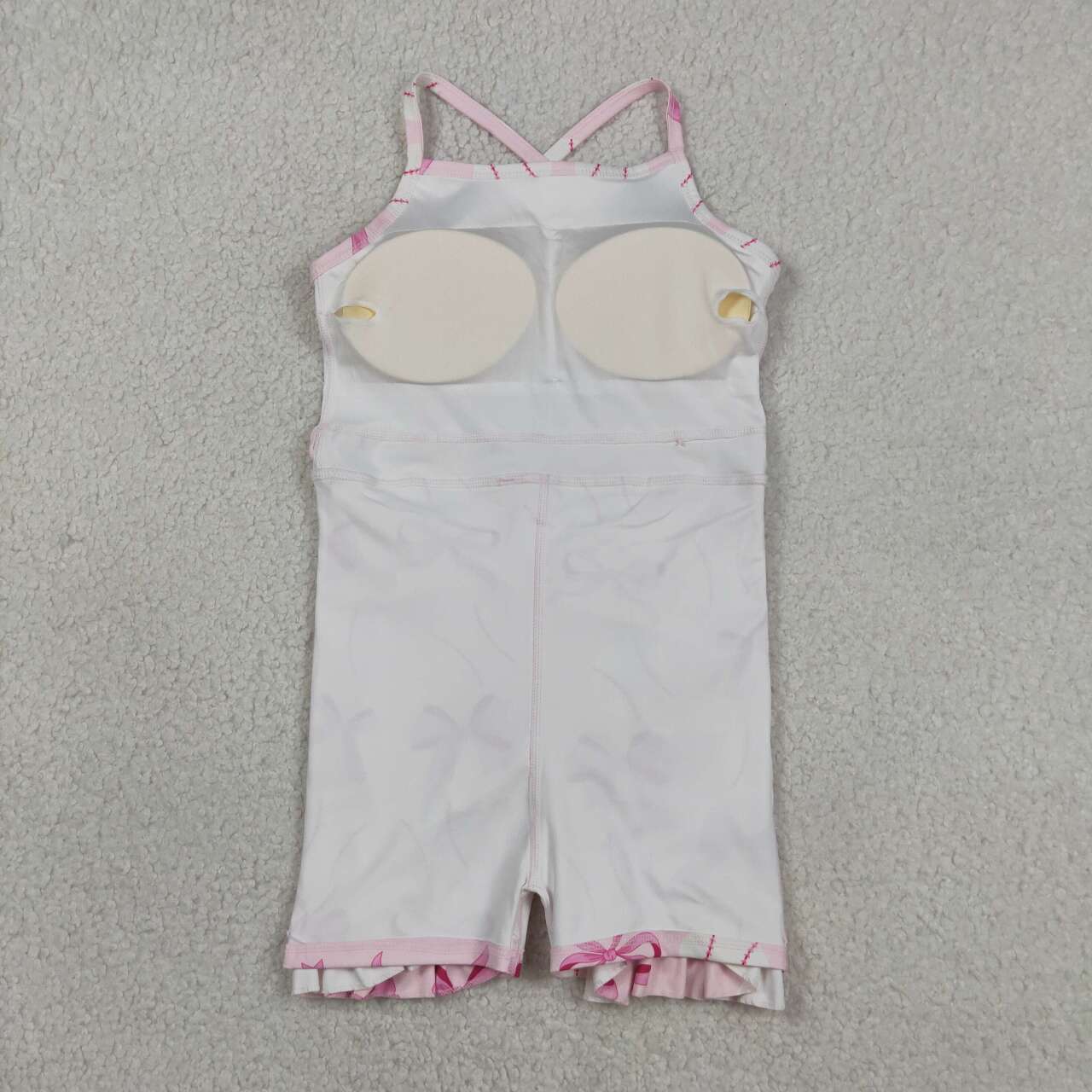 Baby girls pink bow baseball active wear athletic summer yoga skirt dress