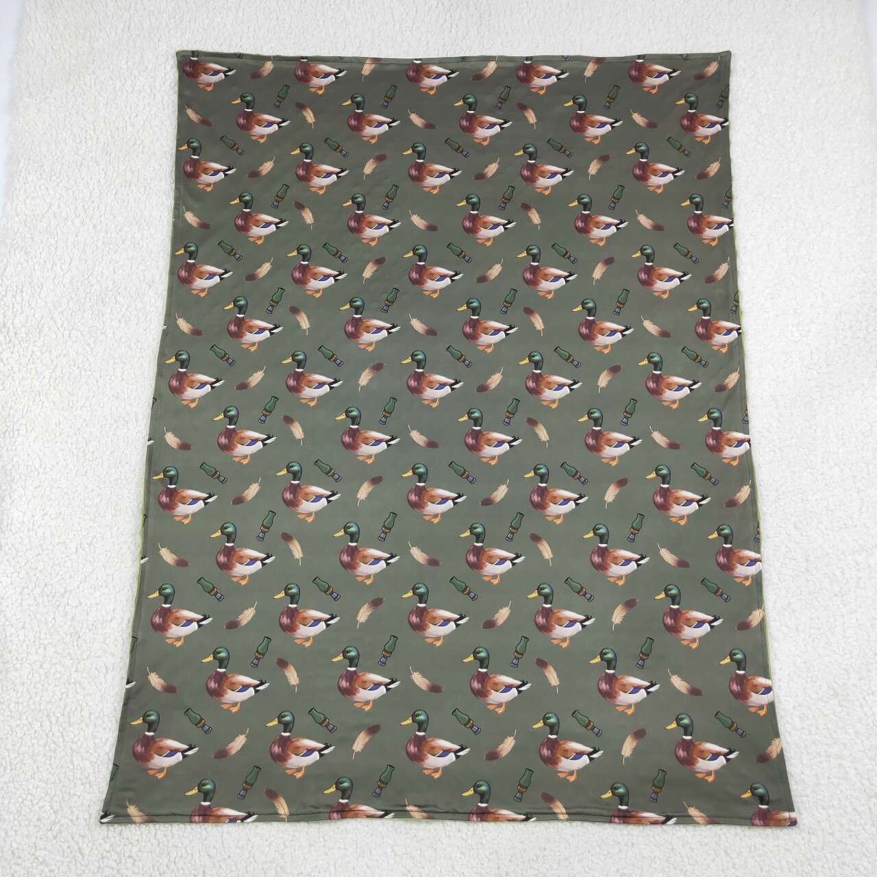 Toddle kids mallard duck design soft blanket