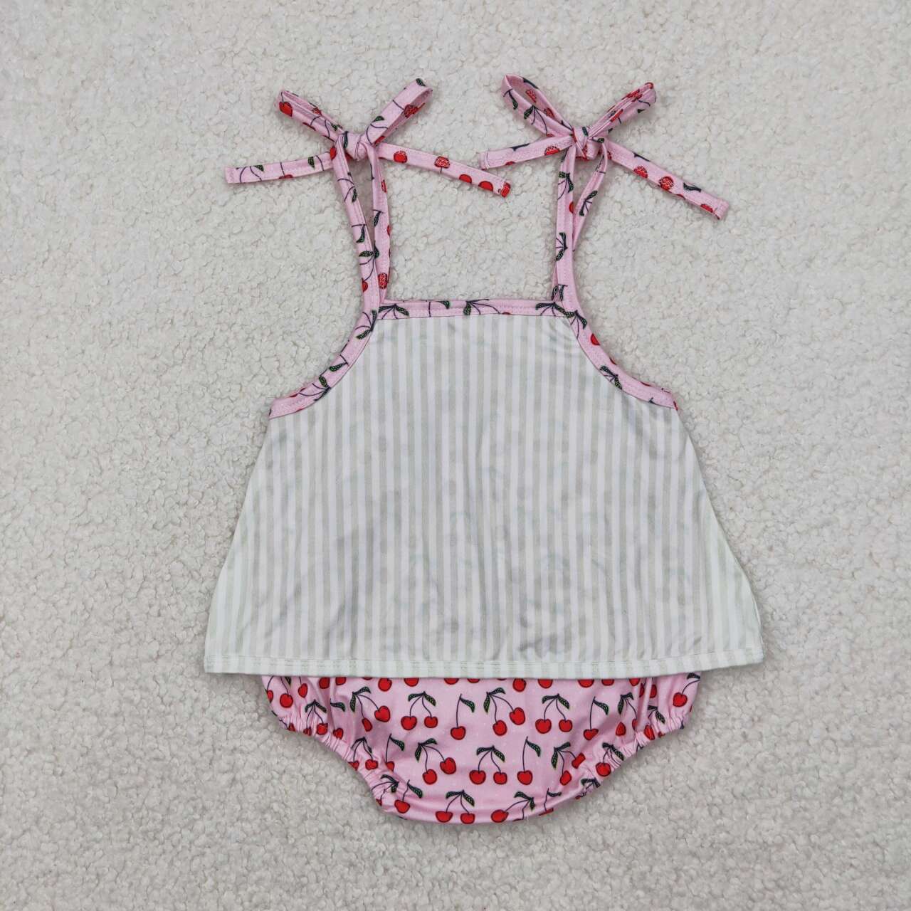 Toddle baby girl strawberry romper