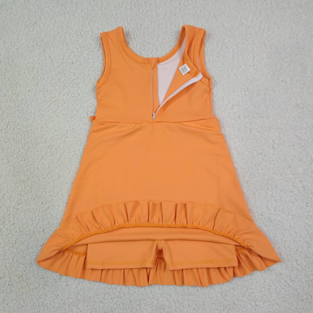 Toddle girls orange design yoga dress preorder