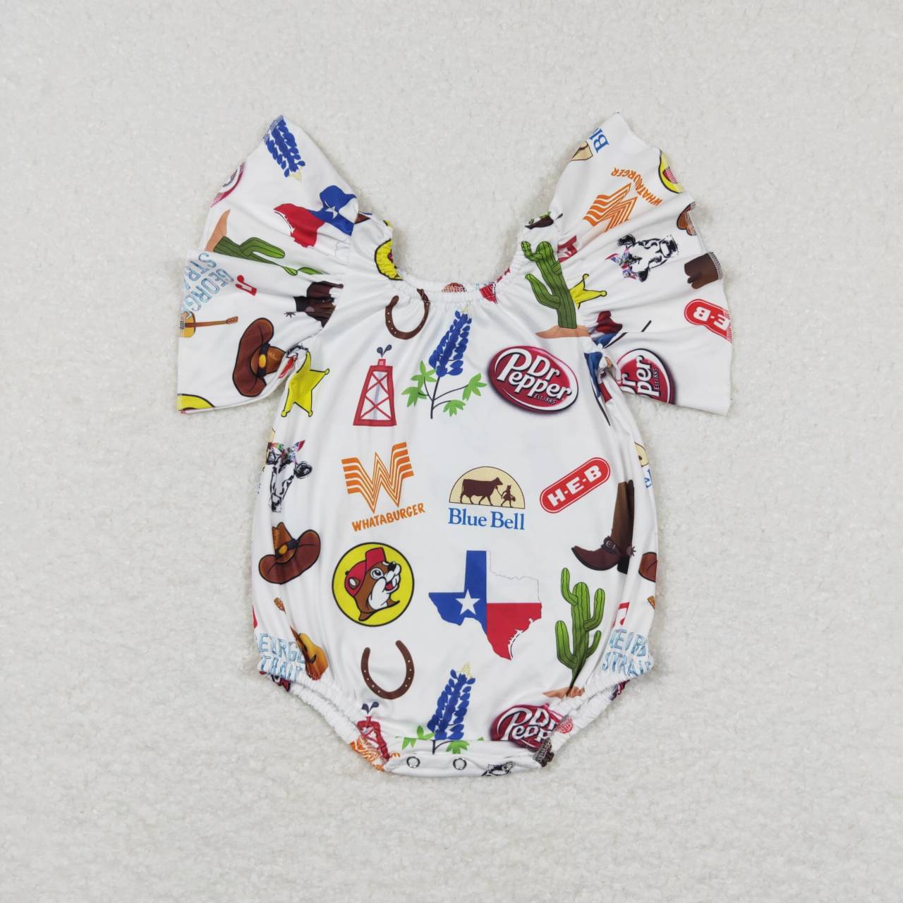 USA SHOP cowgirl western short sleeve romper