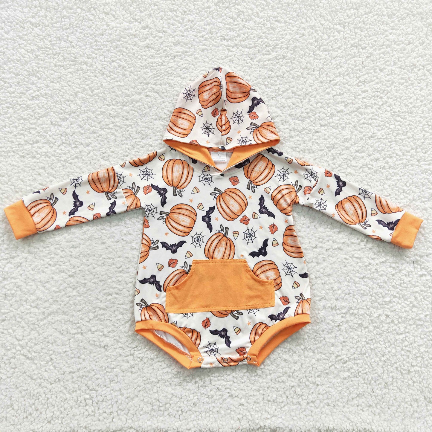 girl long sleeve Halloween hoodie romper wholesale price