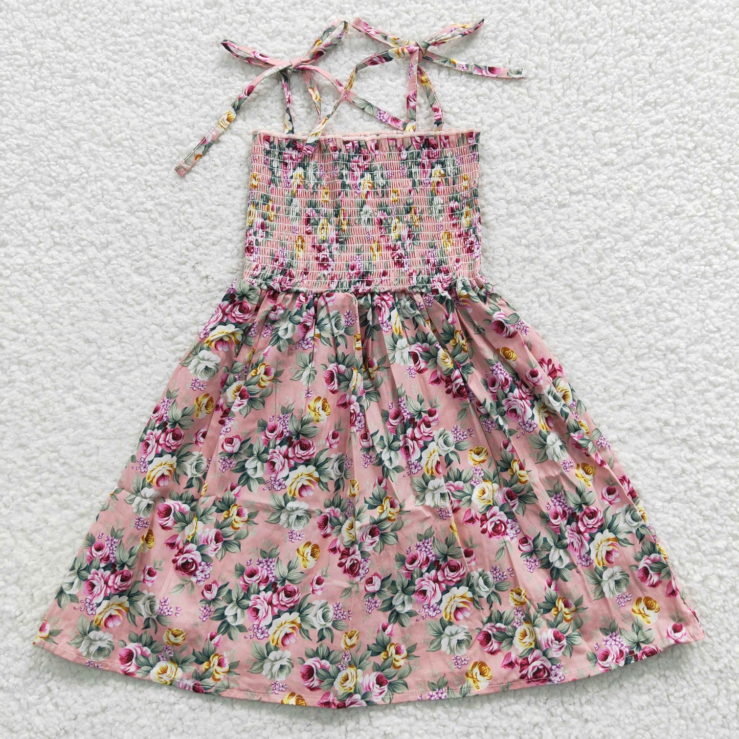 wholesale baby girls flower print woven dress