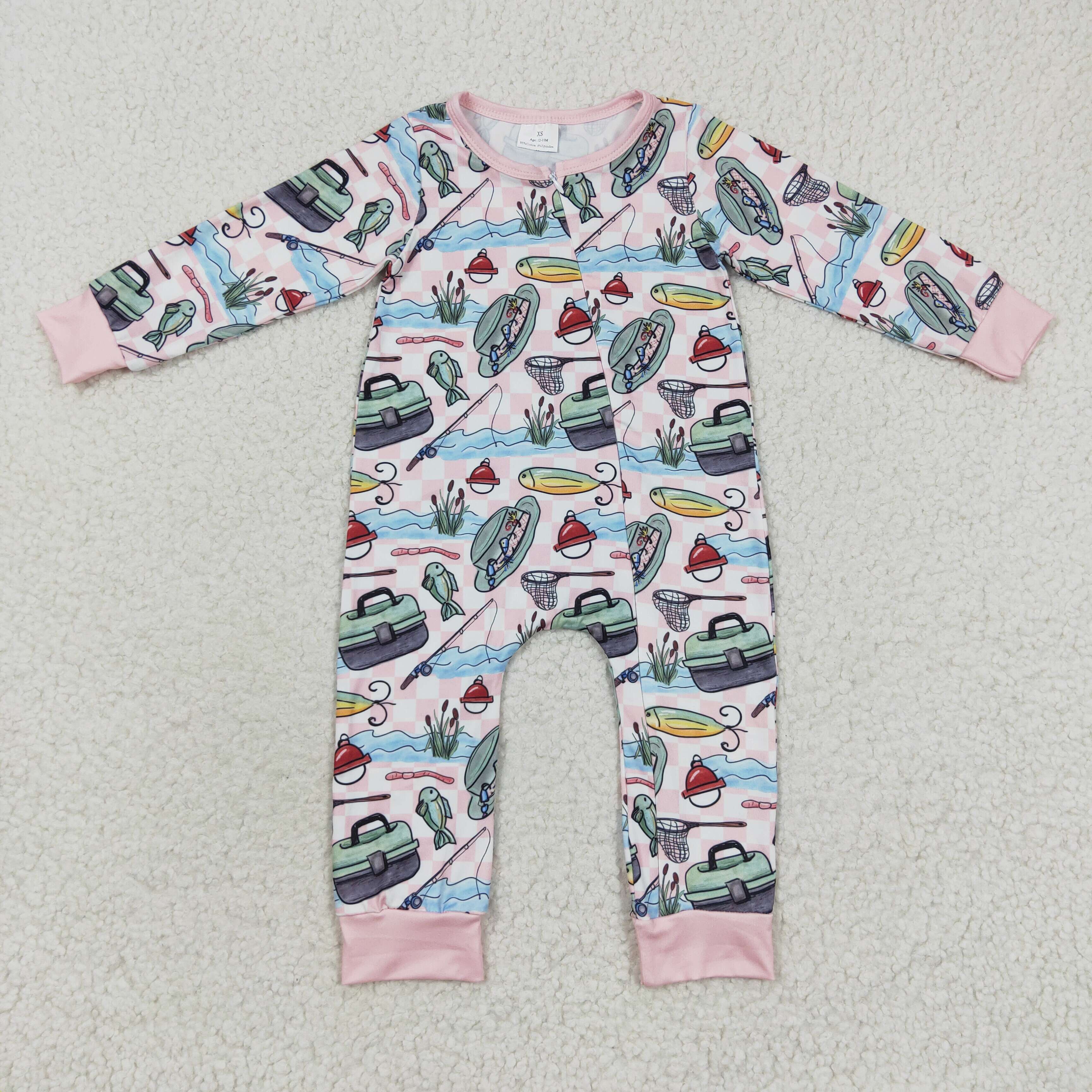 Boys Gone Fishing Romper by Three Sisters