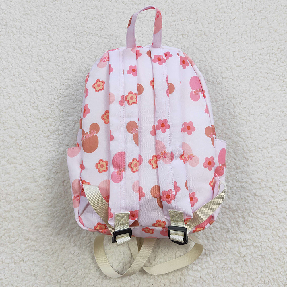 wholesale girls pink flower cartoon backpack