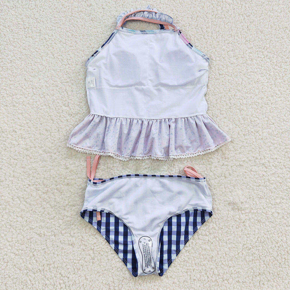 girls floral 2pcs bathing suit