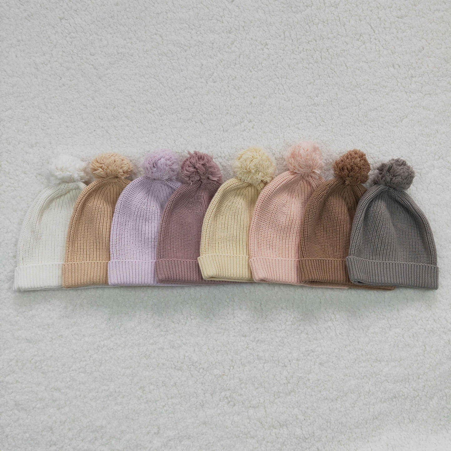 Grey wool winter hats