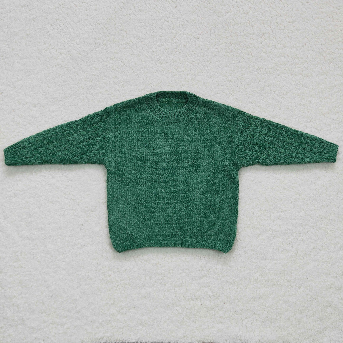 girls long sleeve Christmas green sweater fall sweater