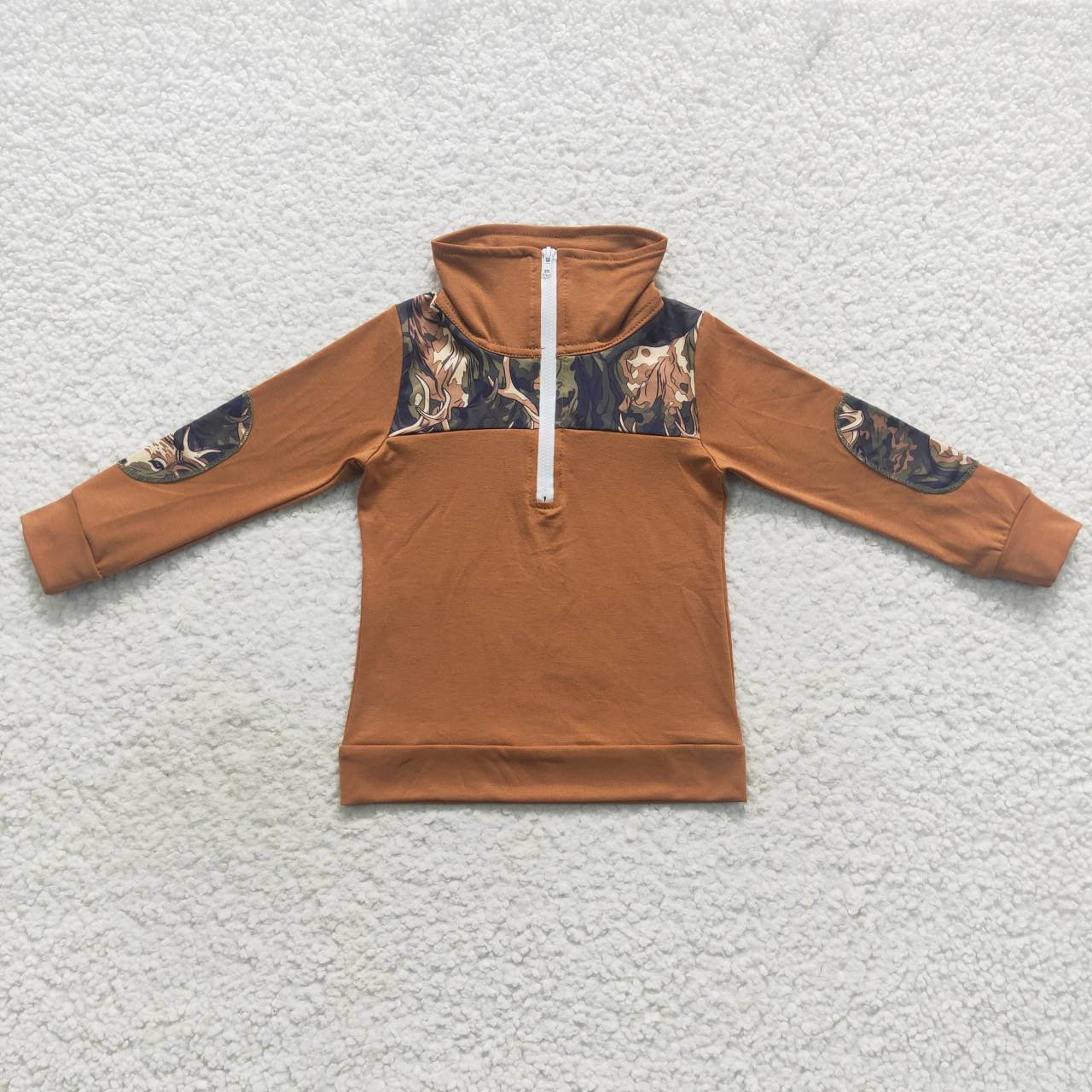 baby boy long sleeve camo pullover
