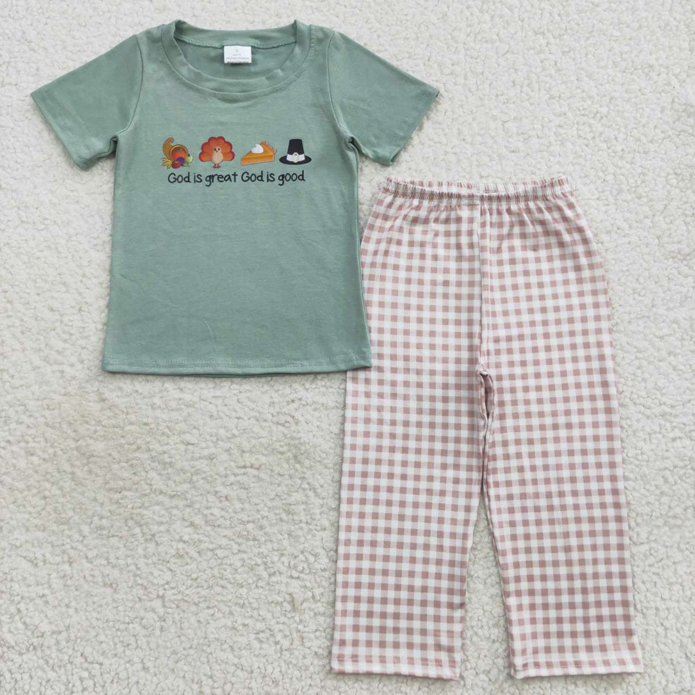 Boy Thanksgiving turkey clothes set