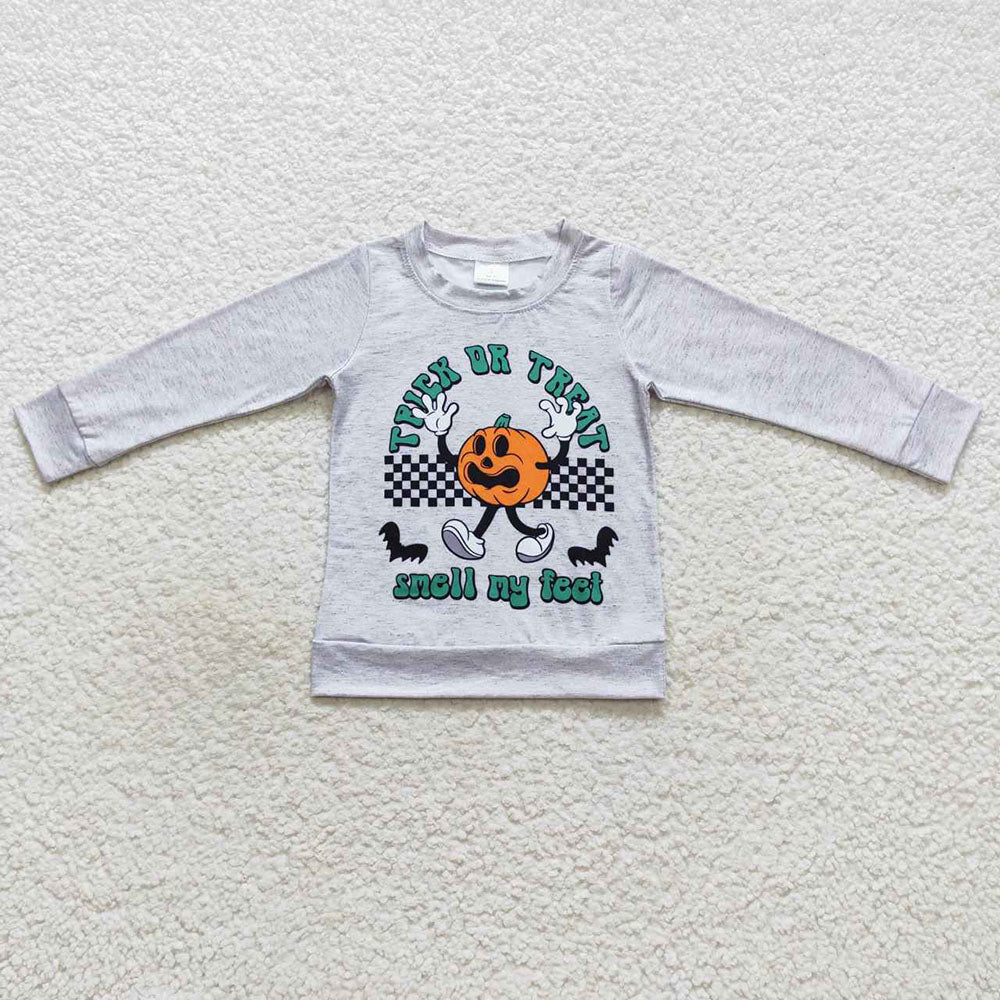 Smell my feet Halloween pumpkin t-shirt top