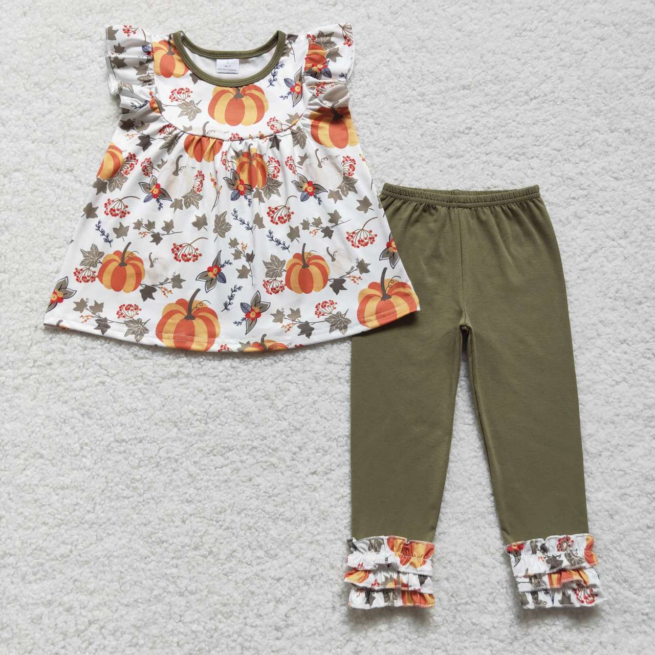 fall pumpkin boutique clothing set