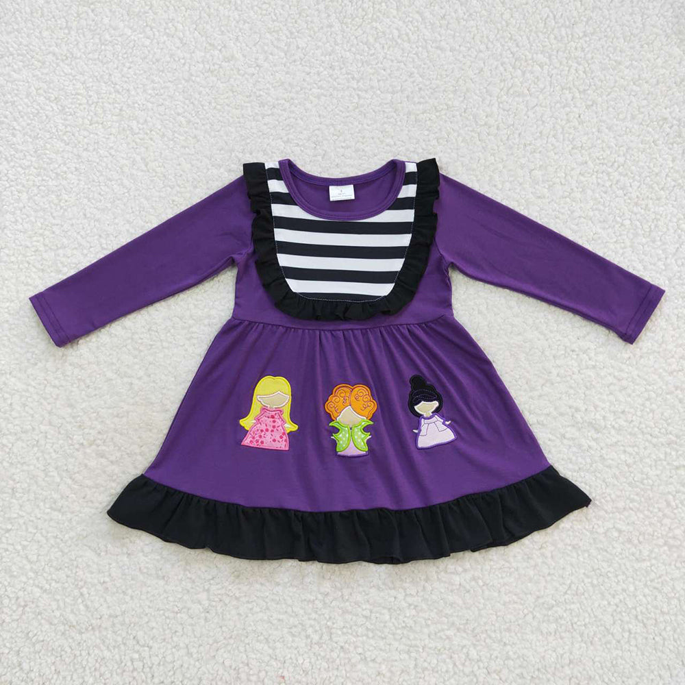 kids long sleeve Halloween witch dress
