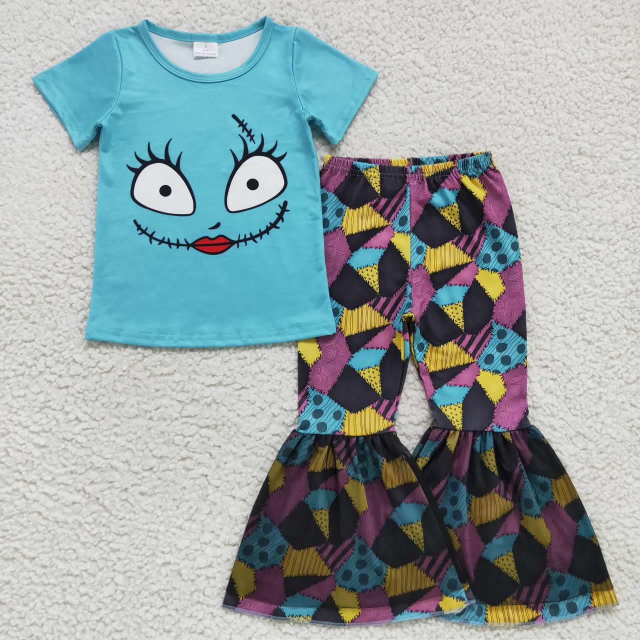 Halloween holiday design girls clothes set