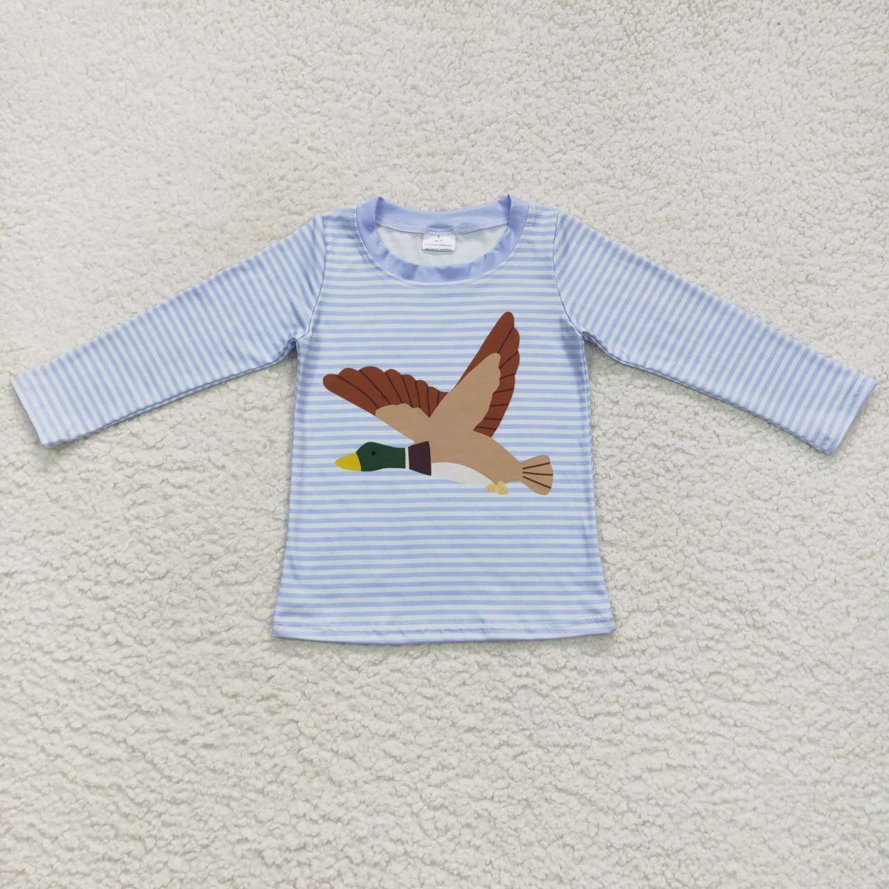 baby boy long sleeve mallard duck t-shirt top