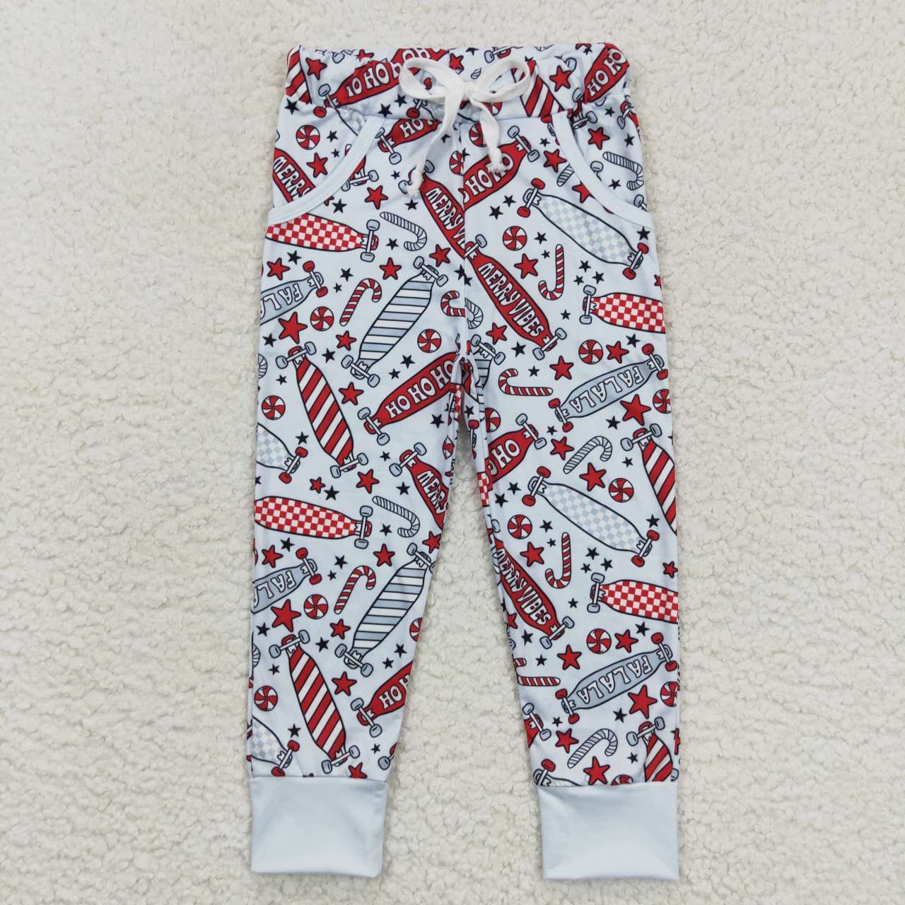 Christmas girls milk silk leggings pants