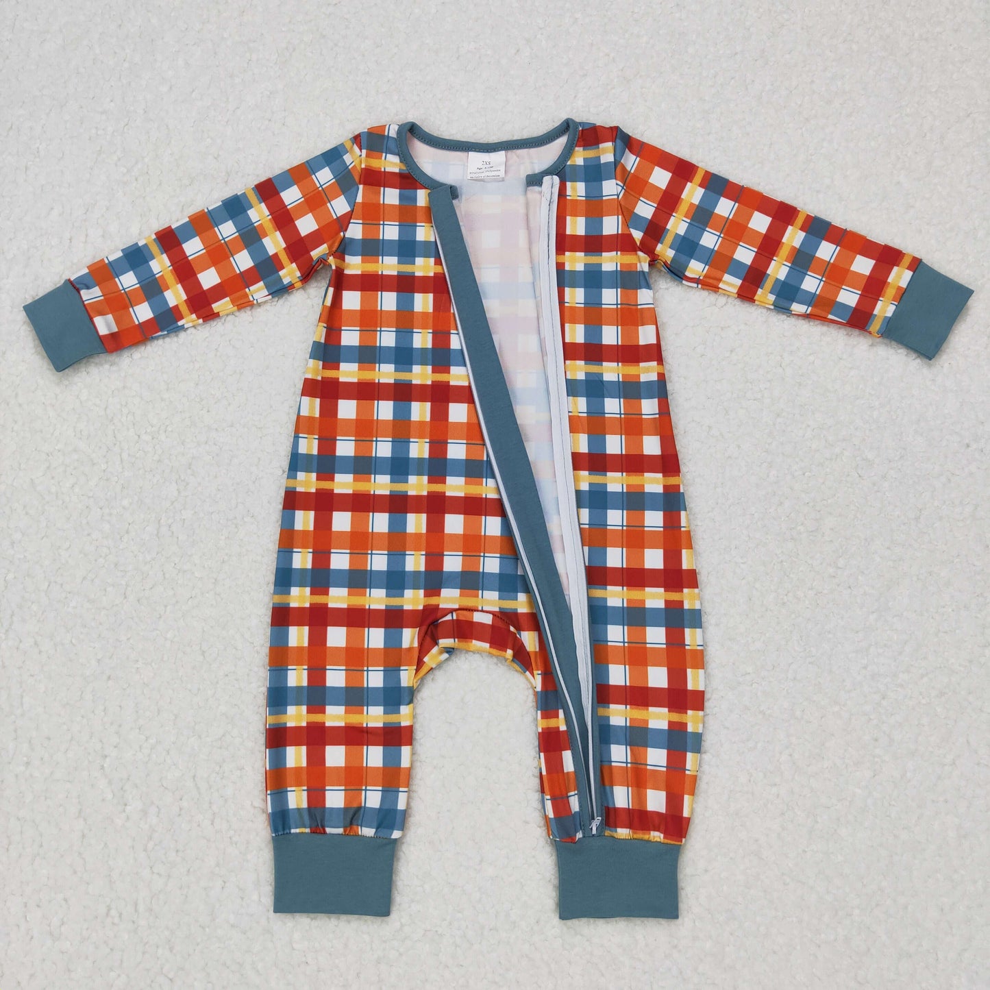 baby boy spring fall zip romper