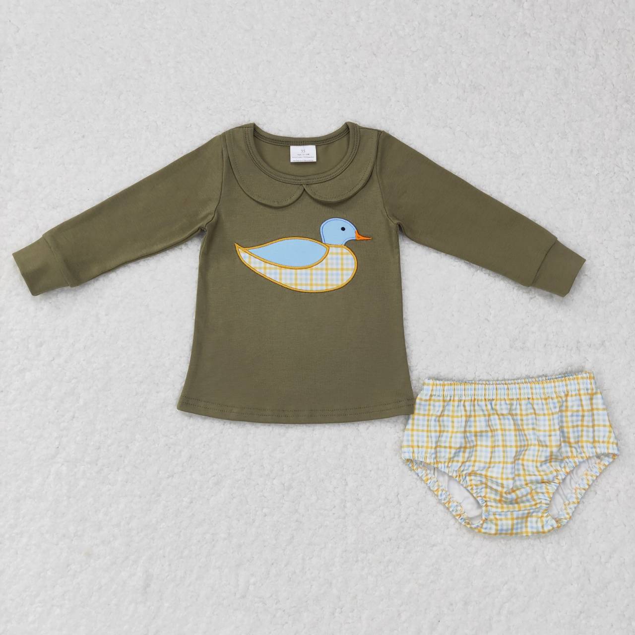 toddle girls cute duck bummies set