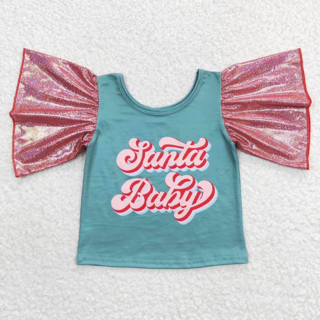 Santa baby Christmas short sleeve t-shirt top