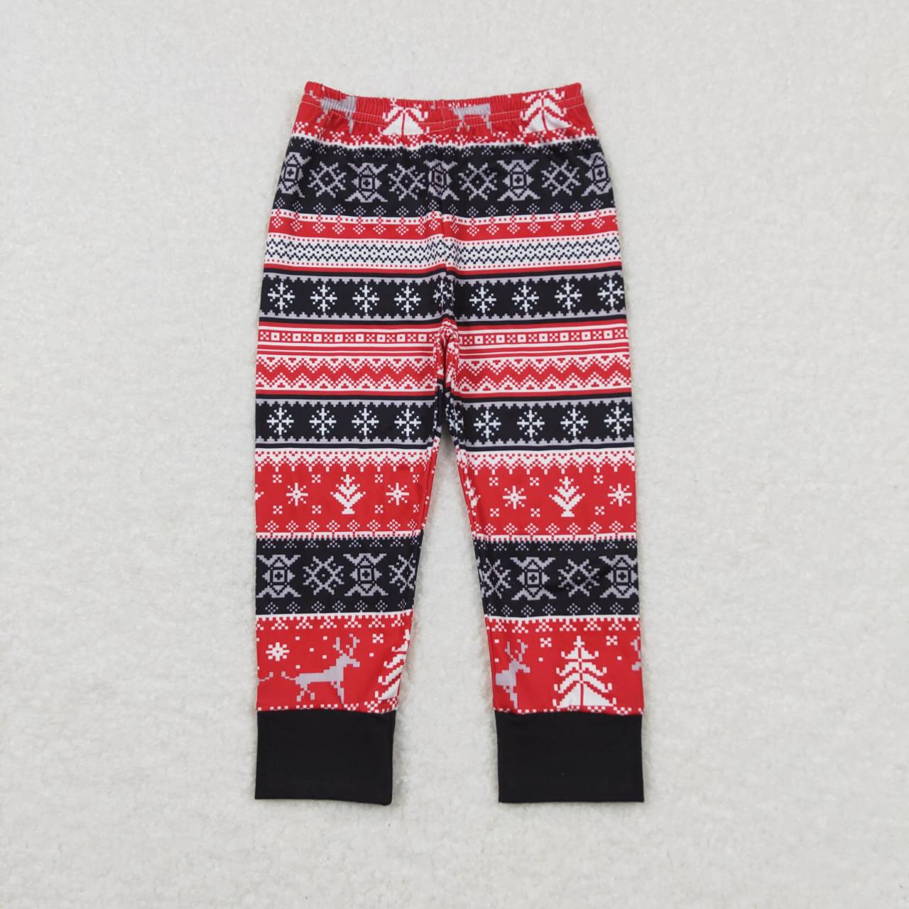 Christmas reindeer milk silk bell bottoms