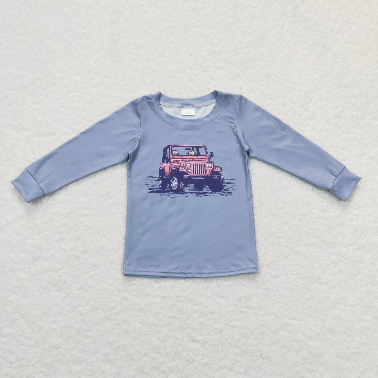 Babyhug Cotton Half Sleeves Striped T-Shirt Car Applique - Light Green