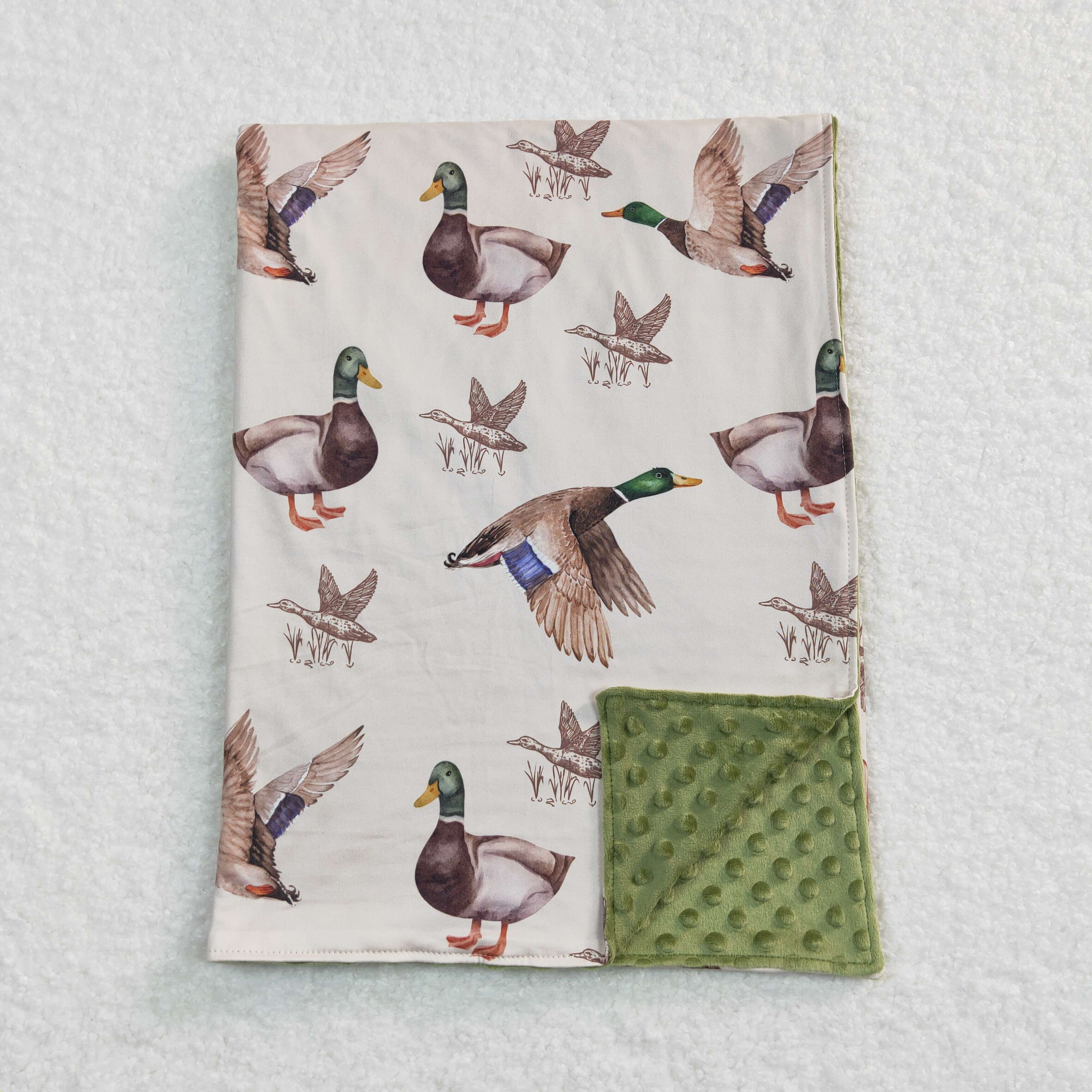 baby girls mallard duck fleece blankets – aierwhoesalekidsclothes