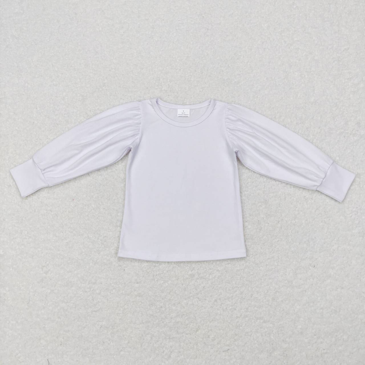 baby girls white cotton t-shirt top