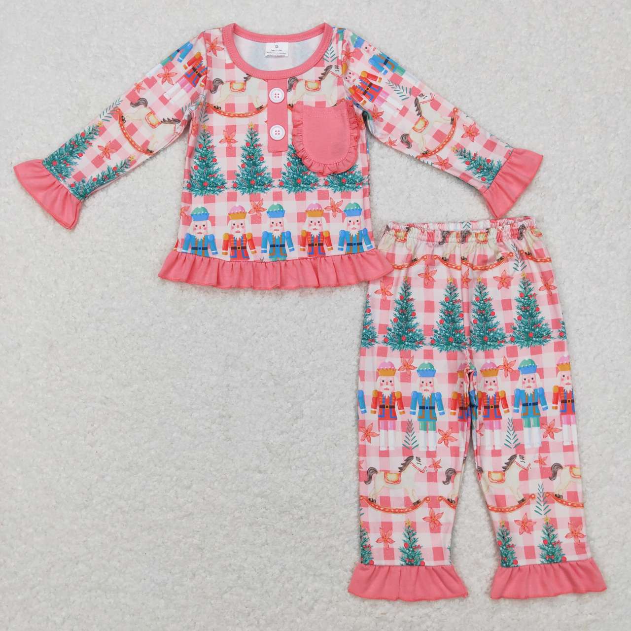 baby girls kids long sleeve Christmas outfit