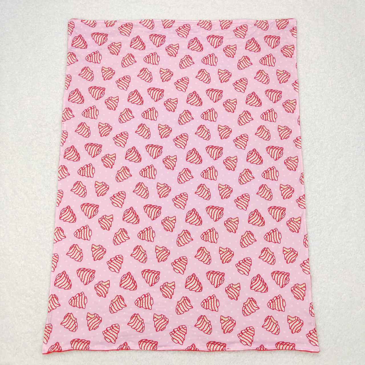 Christmas cake fleece blanket