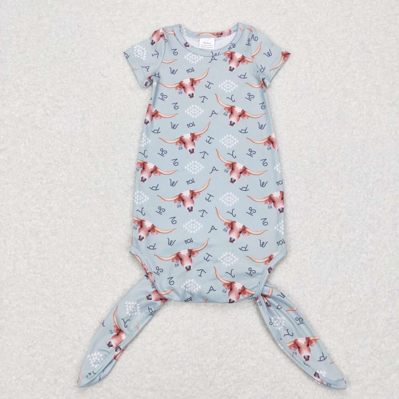 western aztec newborn gown
