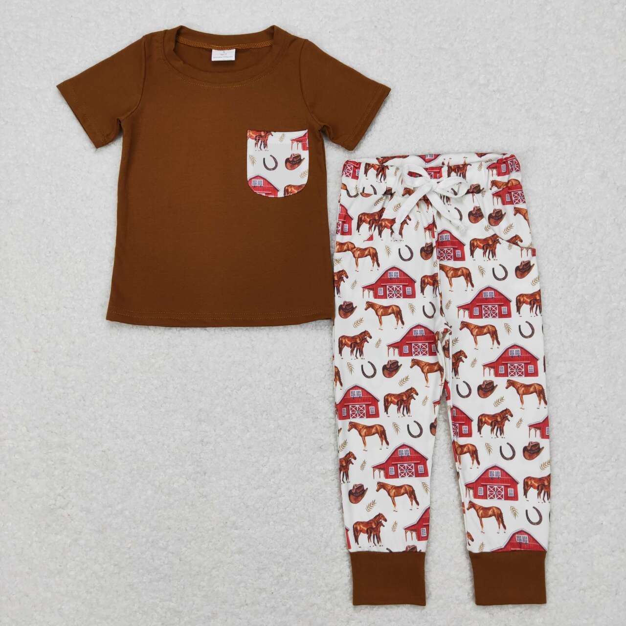 farm house animal baby boy outfit