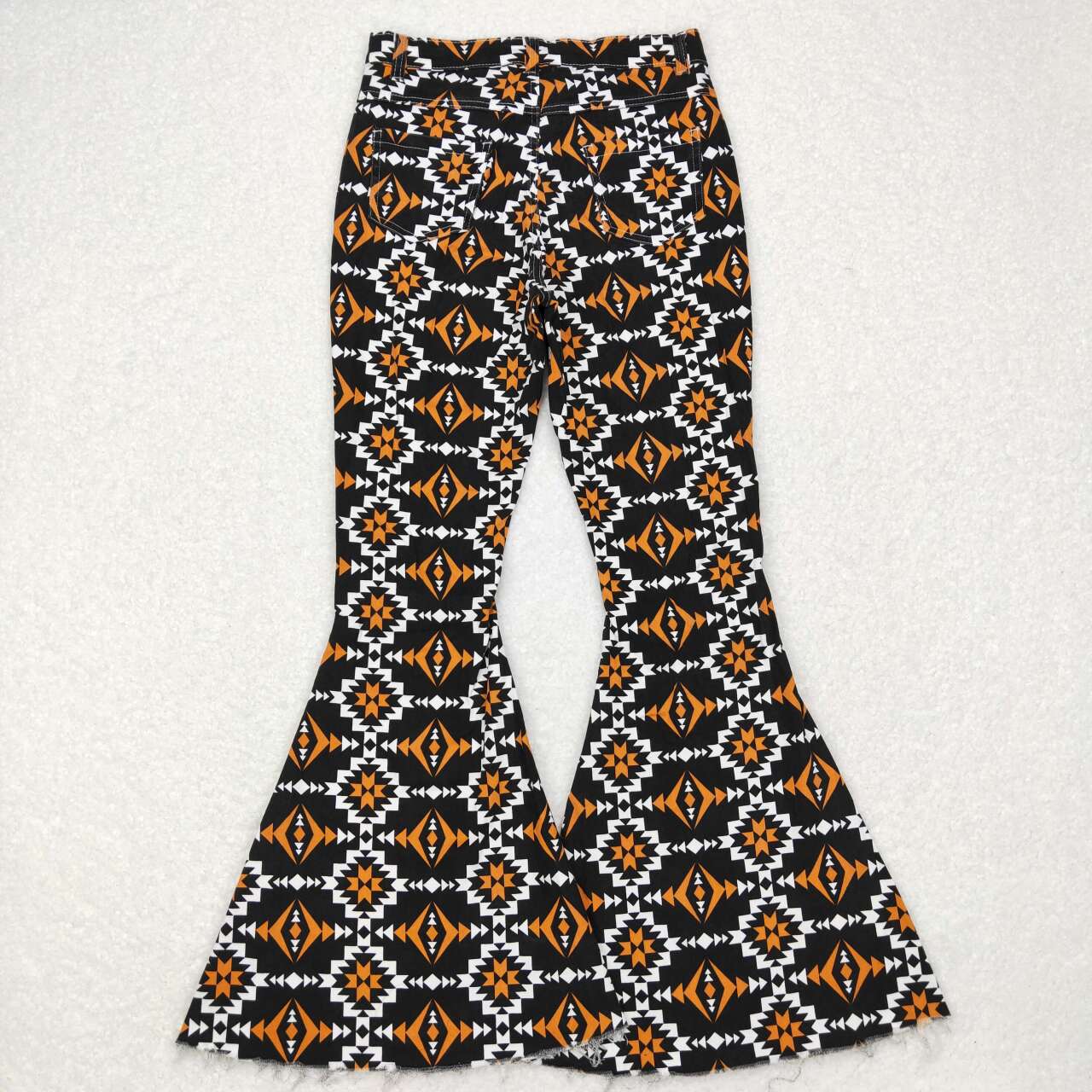 Adult women aztec jeans bell bottoms kids denim pants