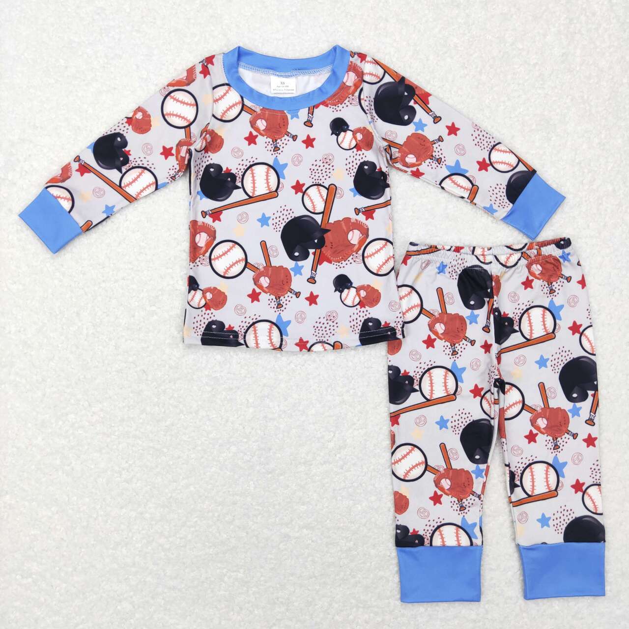 baby boy ballgame baseball pajama set