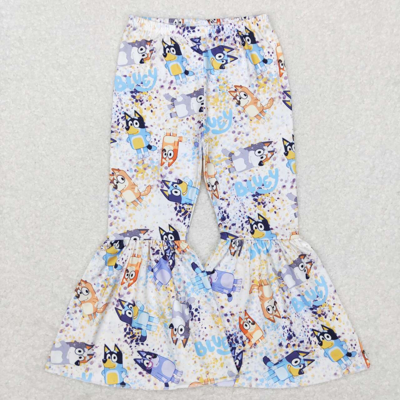 cartoon dog milk silk bell bottoms