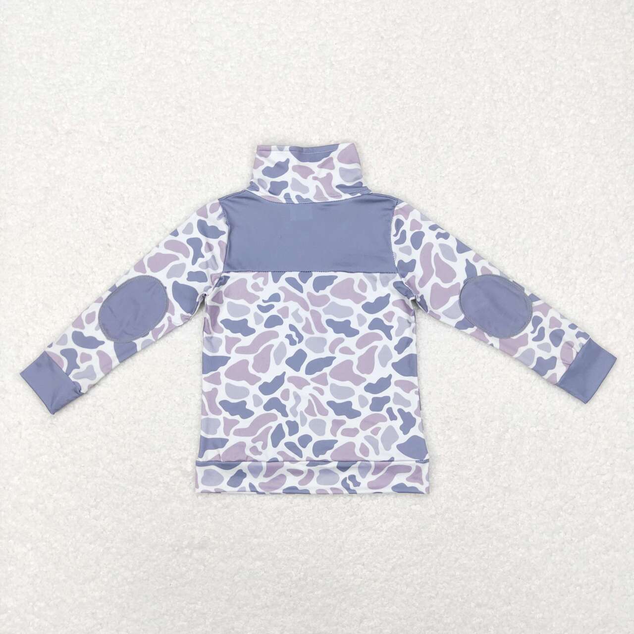 long sleeve grey camo baby boy pullover