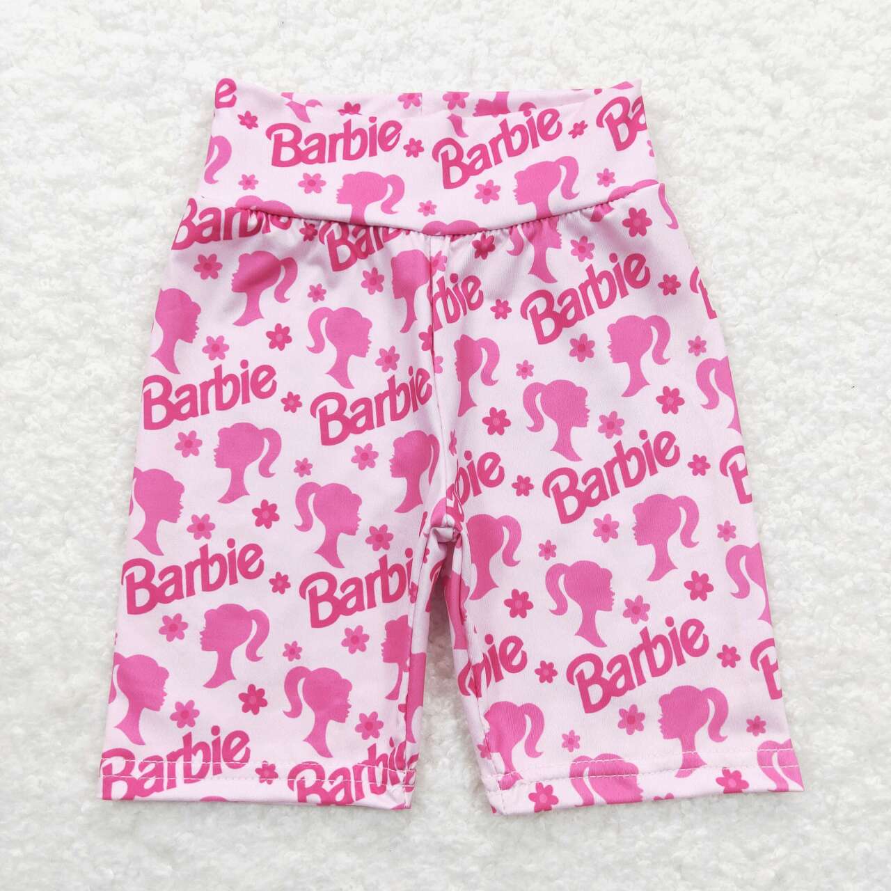 girls pink doll milk silk biking shorts