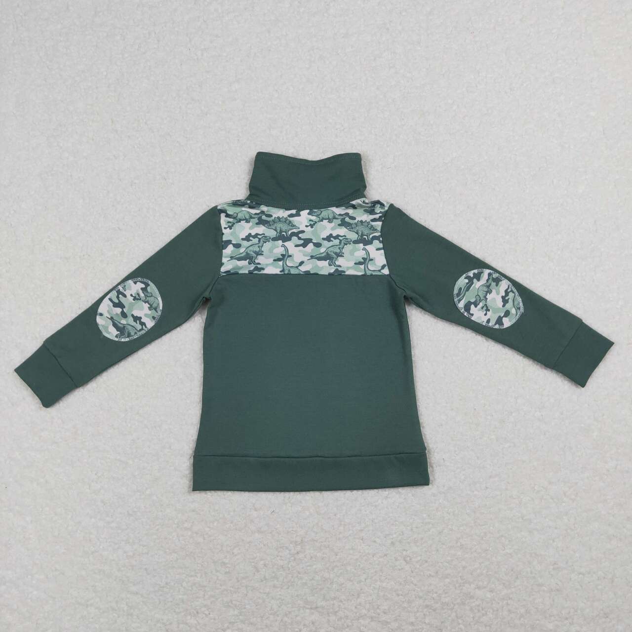 baby boy long sleeve camo dinosaur print pullover top