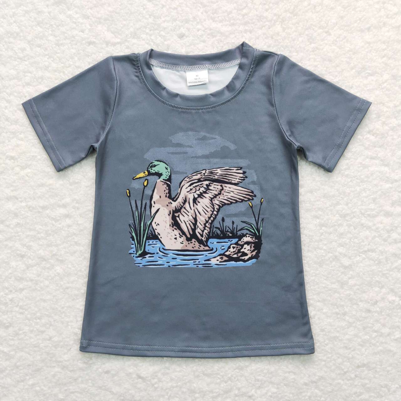 baby boy short sleeve mallard duck shirt